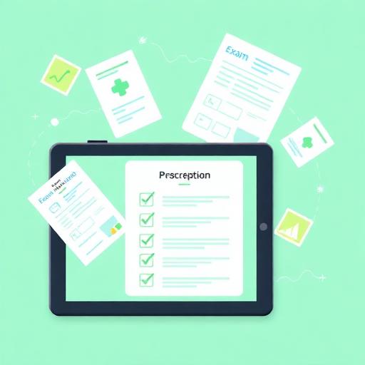 Prescrições e exames digitais